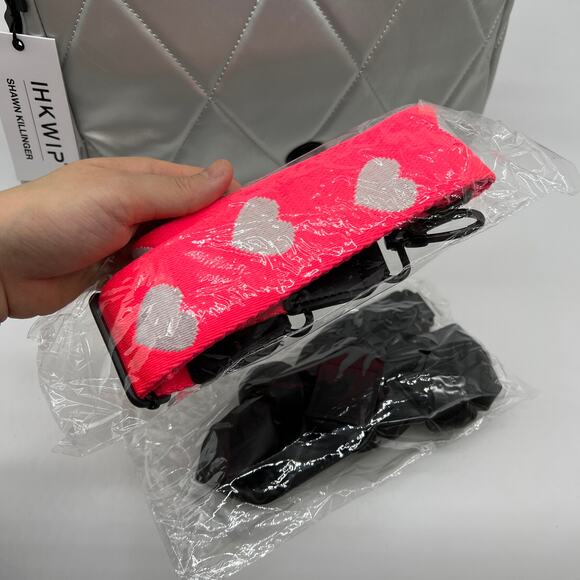 Shawn Killinger x IHKWIP Knotted Shoulder Bag w Crossbody Strap Metallic Silver - Picture 4 of 16